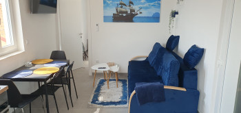 apartmán modrý