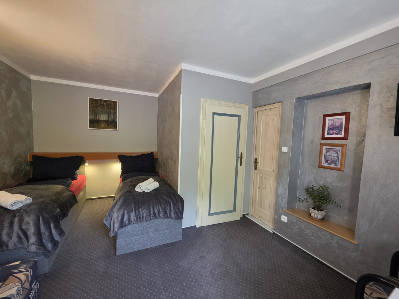 Dvoulůžkový pokoj s oddělením postelemi